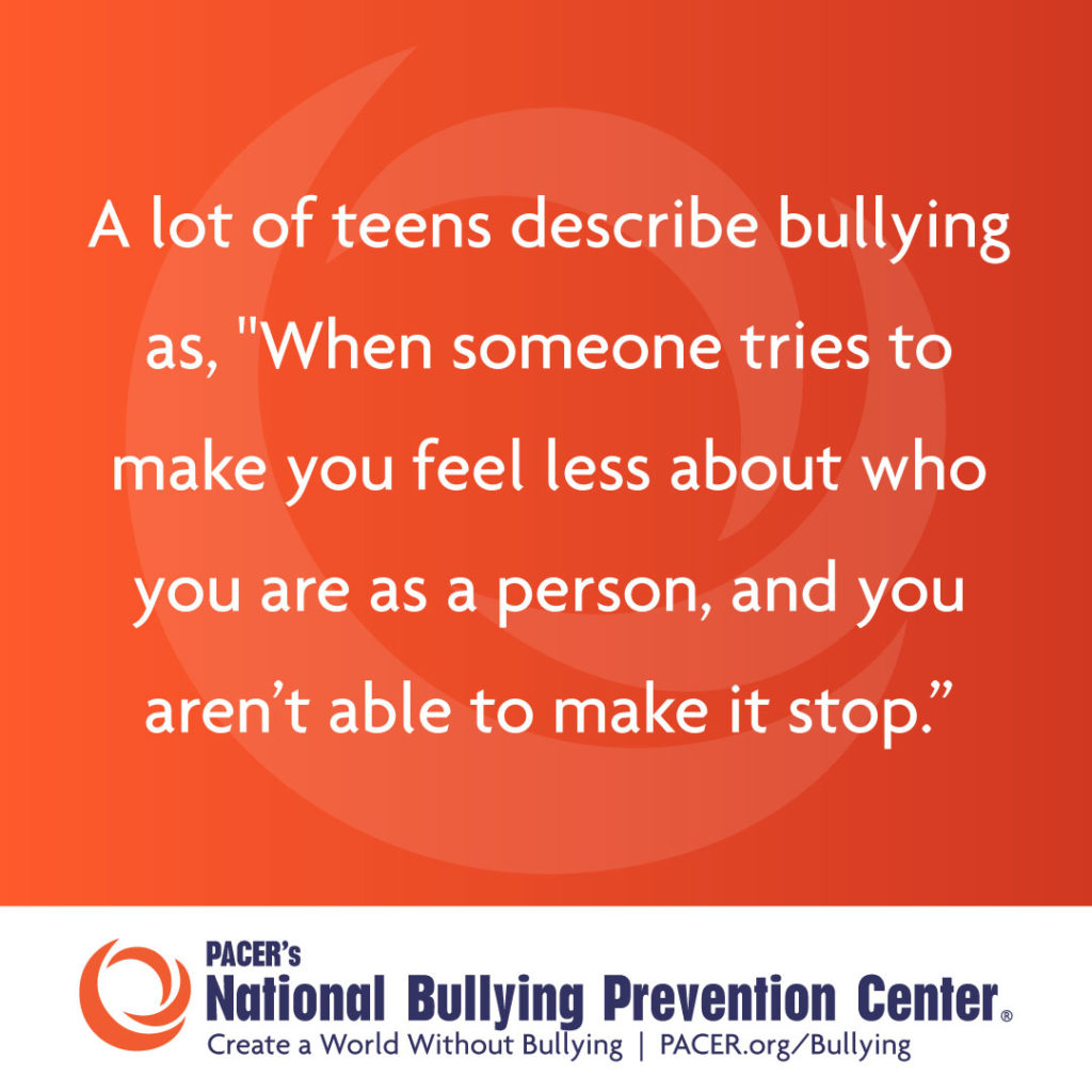 Bullying Defined Teens Against Bullying